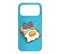 Carcasa para iPhone 17 Pro MAX Womens Kids Kawaii Eggs Toast Black Tan Shiba Inu Dog Lover