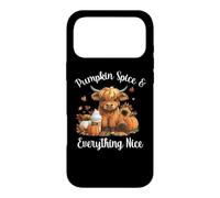 Carcasa para iPhone 17 Pro MAX Womens Pumpkin Spice & Everything Nice Highland Cow Lover