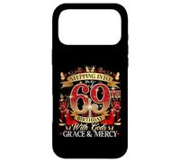 Carcasa para iPhone 17 Pro MAX Women's Stepping Into My 69th Birthday with Grace & Faith
