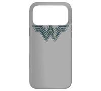 Carcasa para iPhone 17 Pro MAX Wonder Woman Movie Blue and Gold Geometric Pattern Logo