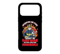 Carcasa para iPhone 17 Pro MAX Working On Fire Fireman Firefighter Funny Firefighters Lover
