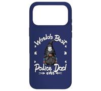 Carcasa para iPhone 17 Pro MAX Worlds Best Police Dad For Men Grandpa Police Officer GNOME