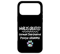 Carcasa para iPhone 17 Pro MAX Worlds Greatest German Puntero de Pelo Corto Abuela Perro Pata