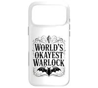 Carcasa para iPhone 17 Pro MAX Worlds Okayest Warlock Humor Fantasía Diseño