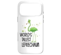 Carcasa para iPhone 17 Pro MAX World'S Tallest Leprechaun St Patricks Flamingo Shenanigan