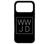 Carcasa para iPhone 17 Pro MAX WWJD What Would Jesus Do Christian Trendy