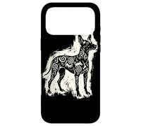 Carcasa para iPhone 17 Pro MAX Xoloitzcuintli Perro Mexicano Sin Pelo Azteca Xolo Linocut