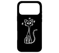 Carcasa para iPhone 17 Pro MAX Y2K 90s Confundido Crazy Mad Cat Tomcat bajo Starry