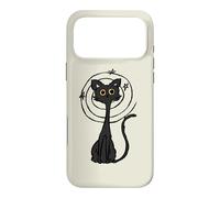 Carcasa para iPhone 17 Pro MAX Y2K 90s Confundido Crazy Mad Tomcat Cat Under Starry