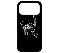Carcasa para iPhone 17 Pro MAX Y2K 90s Scary Tomcat Cat Pussycat está asustado bajo Estrellado