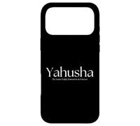 Carcasa para iPhone 17 Pro MAX Yahusha el Mismo Hoy, mañana y para Siempre. Nombre del Hijo de Dios