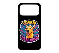 Carcasa para iPhone 17 Pro MAX Yawn To Be Wild Funny Bostezando Llama Perezoso Soñoliento Cansado Alpaca
