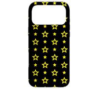 Carcasa para iPhone 17 Pro MAX Yellow Black Stars Night Fireflies Festive Lights Pattern