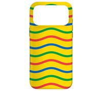 Carcasa para iPhone 17 Pro MAX Yellow Blue Green Red Wavy Mauritius Colorful Pattern