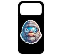 Carcasa para iPhone 17 Pro MAX Yeti Skiing: Abominable muñeco de Nieve, Esquiador, estación de esquí de montaña