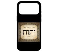 Carcasa para iPhone 17 Pro MAX YHVH Soy el Que Soy Éxodo 3 14 Nombre de Dios a Moisés Hebreo