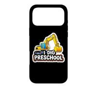 Carcasa para iPhone 17 Pro MAX Yo cavo Excavadora Preescolar Equipo de Construcción Pesado Niños