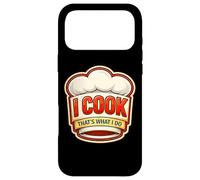 Carcasa para iPhone 17 Pro MAX Yo cocino, eso es lo Que Hago, Chef Vintage, Divertida Cita de Cocina