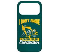 Carcasa para iPhone 17 Pro MAX Yo no Ronco Sueño Operador de Excavadora Divertido