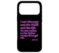 Carcasa para iPhone 17 Pro MAX Yo Soy el Camino: la Verdad, la Vida, Juan, Las Escrituras, Versículo de la Biblia, Dios Ora