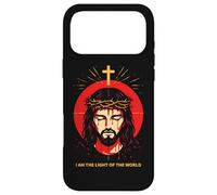 Carcasa para iPhone 17 Pro MAX Yo Soy La Luz del Mundo Juan 8:12 Jesús Versículo Bíblico Arte
