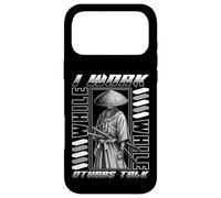 Carcasa para iPhone 17 Pro MAX Yo Trabajo Mientras Otros Hablan Samurai Silent Grind Samurai Cita