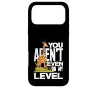 Carcasa para iPhone 17 Pro MAX You Arent Even On My Level Funny Tall Giraffe Juego de Palabras sarcástico