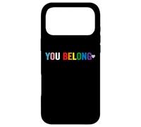 Carcasa para iPhone 17 Pro MAX You Belong Gay Pride Apoyo LGBT y respeta a Las Personas transgénero