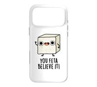Carcasa para iPhone 17 Pro MAX You Feta Believe It, Divertido Juego de Palabras con Queso