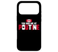 Carcasa para iPhone 17 Pro MAX You Had Me At Poutine Canadian Fries Canada Flag Home Pride