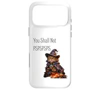 Carcasa para iPhone 17 Pro MAX You Shall Not PSPSPSPS, Lindo Gato en Disfraz de Mago