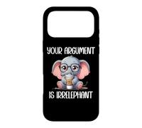 Carcasa para iPhone 17 Pro MAX Your Argument is Irrelephant Coffee Cup Funny Elephant Women