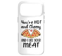 Carcasa para iPhone 17 Pro MAX Youre Hot and Cheesy and I Like Your Meat Pizza Funny Couple