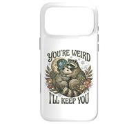 Carcasa para iPhone 17 Pro MAX Youre Weird Ill Keep You Raccoon Possum Tarot Valentines Day