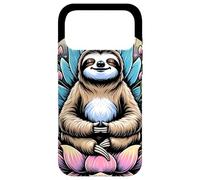 Carcasa para iPhone 17 Pro MAX Zen Perezoso Meditando Entre Flores De Loto Mindfulness
