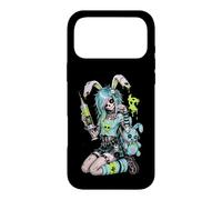 Carcasa para iPhone 17 Pro MAX Zombie Goth Bunny Esqueleto Chica EMO Kawaii Goth Chica