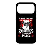 Carcasa para iPhone 17 Pro MAX Zombies To Save My Pug Funny Dog Lover For Halloween