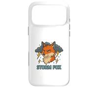 Carcasa para iPhone 17 Pro MAX Zorro de tormenta Feroz con Elementos de Trueno