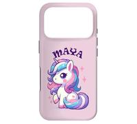 Carcasa para iPhone 17 Pro Maya - Bonito diseño de Unicornio para niñas con Nombre Maya