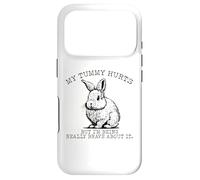 Carcasa para iPhone 17 Pro Me Duele la Barriga, Pero Estoy Siendo Muy Valiente al respecto, Conejito