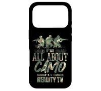 Carcasa para iPhone 17 Pro Me Encanta el Camuflaje y los Reality Shows, el Divertido Humor Estadounidense