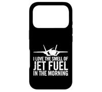 Carcasa para iPhone 17 Pro Me Encanta el Olor del Combustible de los Aviones en el avión de Combate Morning F35