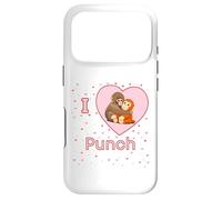 Carcasa para iPhone 17 Pro Me Encanta Punch The Baby Monkey Hearts