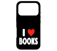 Carcasa para iPhone 17 Pro Me encantan los Libros - Corazón - Lectura Escritura Biblioteca Novelas Club