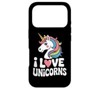 Carcasa para iPhone 17 Pro Me encantan los Unicornios Rainbow Fantasy Delight