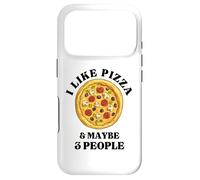 Carcasa para iPhone 17 Pro Me Gusta la Pizza y Tal Vez 3 Personas - Amante de la Comida Italiana - Divertido