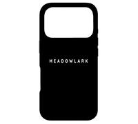 Carcasa para iPhone 17 Pro Meadowlark Souvenirs/American Ski Resort Modern Font