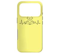 Carcasa para iPhone 17 Pro Meditación de los Chakras del Yoga ECG Cat Gato