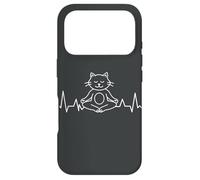 Carcasa para iPhone 17 Pro Meditación de los Chakras del Yoga Mandala Cat Pilates Gato