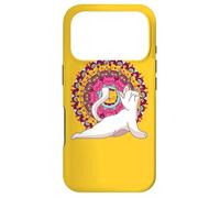 Carcasa para iPhone 17 Pro Meditación de los Chakras del Yoga Mandala Cat Pilates Gato